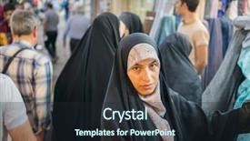  Presentation with woman muslim - Audience pleasing presentation design consisting of old tehran - beautiful muslim woman spending time backdrop and a  colored foreground