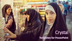  Presentation with woman muslim - Cool new presentation with old tehran - beautiful muslim woman spending time backdrop and a  colored foreground