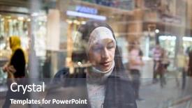  Presentation with woman muslim - Colorful slides enhanced with old tehran - beautiful muslim woman spending time backdrop and a  colored foreground