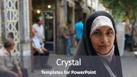  Presentation with woman muslim - Presentation having old tehran - beautiful muslim woman spending time background and a  colored foreground