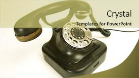  Presentation with old telephone - Colorful slides enhanced with black history vintage phone - old telephone backdrop and a yellow colored foreground