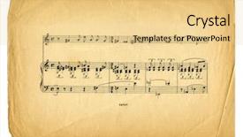  Presentation with old page - Presentation theme having  background and a  colored foreground.