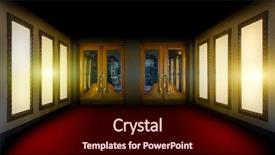  Presentation with theater - Theme enhanced with old theater entrance background and a wine colored foreground