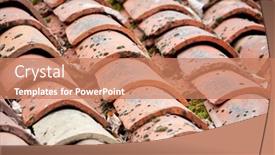  Presentation with tile - Presentation enhanced with old tile background and a coral colored foreground