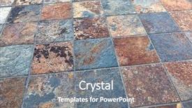  Presentation with old metal sheet roof texture - Amazing theme having old tiled surface bumpy texture backdrop and a  colored foreground