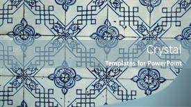  Presentation with wall street - Beautiful slides featuring old-tiles-wall backdrop and a seafoam green colored foreground