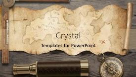  Presentation with adventure - PPT layouts enhanced with old-torn-treasure-map background and a lemonade colored foreground