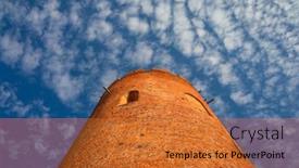  Presentation with tower - Amazing slide set having old-tower-of-kamyenyets-belarus backdrop and a red colored foreground