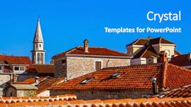  Presentation with old hawaii - Slide deck consisting of old town in budva montenegro background and a  colored foreground