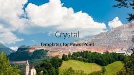  Presentation with iron - PPT theme enhanced with old-town-eisenerz-near-iron background and a light blue colored foreground