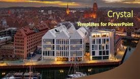  Presentation with island - PPT theme consisting of old-town-in-gdansk background and a  colored foreground