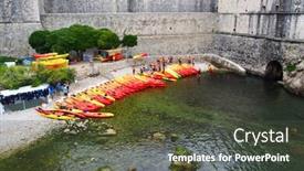  Presentation with dubrovnik - Cool new slides with old town of dubrovnik croatia backdrop and a tawny brown colored foreground