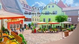  Presentation with old - PPT theme enhanced with old-town-of-meissen-germany background and a light blue colored foreground