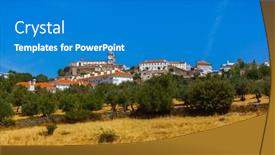  Presentation with architecture old - Amazing slide deck having old-town-portalegre-in-portugal backdrop and a gray colored foreground