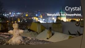  Presentation with czech republic - Presentation featuring old-town-prague-central-bohemia background and a tawny brown colored foreground