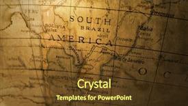  Presentation with old map - Slides enhanced with old toy globe map background and a tawny brown colored foreground