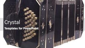  Presentation with accordion - Audience pleasing PPT layouts consisting of old-traditional-and-elegant-accordion backdrop and a dark gray colored foreground
