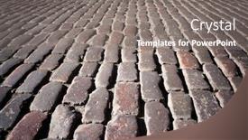  Presentation with paving - Beautiful slide deck featuring old-traditional-stone-sett-paving backdrop and a gray colored foreground