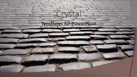  Presentation with paving - Amazing slide set having old-traditional-stone-sett-paving backdrop and a light gray colored foreground
