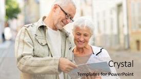  Presentation with family tourism - Amazing theme having old travelling - family age tourism travel backdrop and a mint green colored foreground