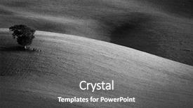  Presentation with black white tree - Cool new theme with concept landscape - single old tree in beautiful lines hills beautiful nature black and white backdrop and a gray colored foreground