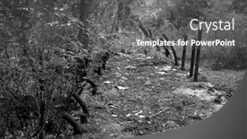  Presentation with stalin - Slides having old-tunnel-of-stalin-part background and a gray colored foreground