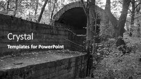  Presentation with stalin - Audience pleasing theme consisting of old-tunnel-of-stalin-part backdrop and a dark gray colored foreground