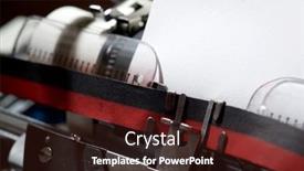  Presentation with treasure map old blank - Presentation design featuring old-typewriter-and-blank-paper background and a wine colored foreground