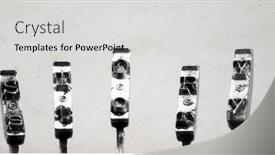  Presentation with story - Colorful PPT theme enhanced with old typewriter hammers and the word story toned monochrome backdrop and a light gray colored foreground