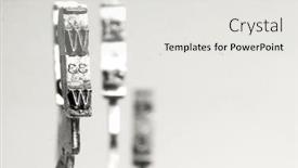  Presentation with work the word in your life - Audience pleasing presentation theme consisting of old typewriter hammers and the word backdrop and a light gray colored foreground