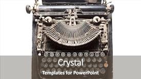  Presentation with old big bike on white - Audience pleasing PPT theme consisting of old typewriter isolated on white backdrop and a tawny brown colored foreground