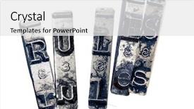  Presentation with keys - Theme enhanced with old typwriter keys monochrome background and a white colored foreground