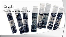  Presentation with politics - Amazing slide deck having old typwriter keys monochrome backdrop and a white colored foreground