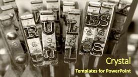  Presentation with keys - Slide deck having old typwriter keys monochrome background and a tawny brown colored foreground