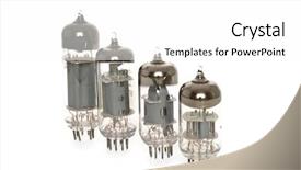  Presentation with vacuum tubes - Presentation theme enhanced with old-vacuum-tubes-on-white background and a white colored foreground