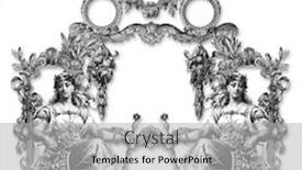  Presentation with victorian - Cool new presentation theme with crown scepter - old victorian frame and two backdrop and a light gray colored foreground