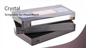  Presentation with cassette - Amazing slide deck having fresh herbs in glass - mint oregano thyme branches backdrop and a sky blue colored foreground