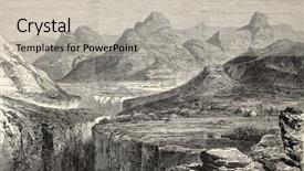  Presentation with journal - Colorful theme enhanced with old view of ankober central ethiopian locality created by loudon published on l'illustration journal universel paris 1868 backdrop and a light gray colored foreground