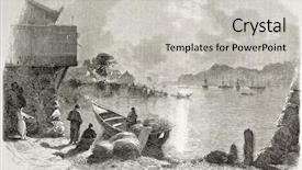  Presentation with japan - Colorful PPT theme enhanced with old view of nagasaky bay backdrop and a light gray colored foreground