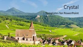  Presentation with france history - Amazing presentation design having history wine - hunawihr alsace france backdrop and a light blue colored foreground