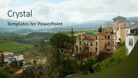  Presentation with neighborhood - PPT layouts having  background and a  colored foreground