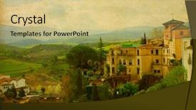  Presentation with brainstorming top view - Presentation enhanced with photo in retro style paper background and a  colored foreground