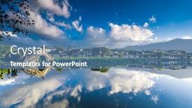  Presentation with old china - Slides enhanced with old-village-in-hongcun-anhui background and a teal colored foreground