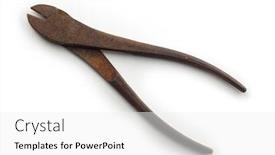  Presentation with old - Theme with old-vinatge-wire-cutters background and a white colored foreground