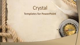  Presentation with vintage compass - Slide set featuring old vintage ancient paper background and a lemonade colored foreground