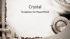  Presentation with old ship - Presentation theme consisting of old vintage ancient paper background and a white colored foreground