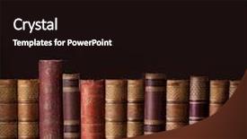  Presentation with old nautical vintage world map - Beautiful PPT theme featuring old vintage books standing backdrop and a wine colored foreground