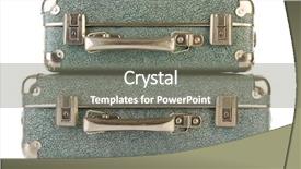  Presentation with old west vintage compass - Colorful PPT theme enhanced with old vintage carton suitcases isolated backdrop and a  colored foreground