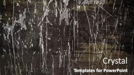  Presentation with vintage retro - Theme consisting of old-vintage-grunge-peeling-wall background and a tawny brown colored foreground