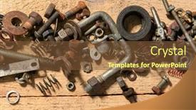  Presentation with hand tools - Cool new theme with old-vintage-hand-tools-set backdrop and a tawny brown colored foreground